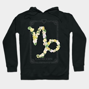 Floral Zodiac Sign: Capricorn Hoodie